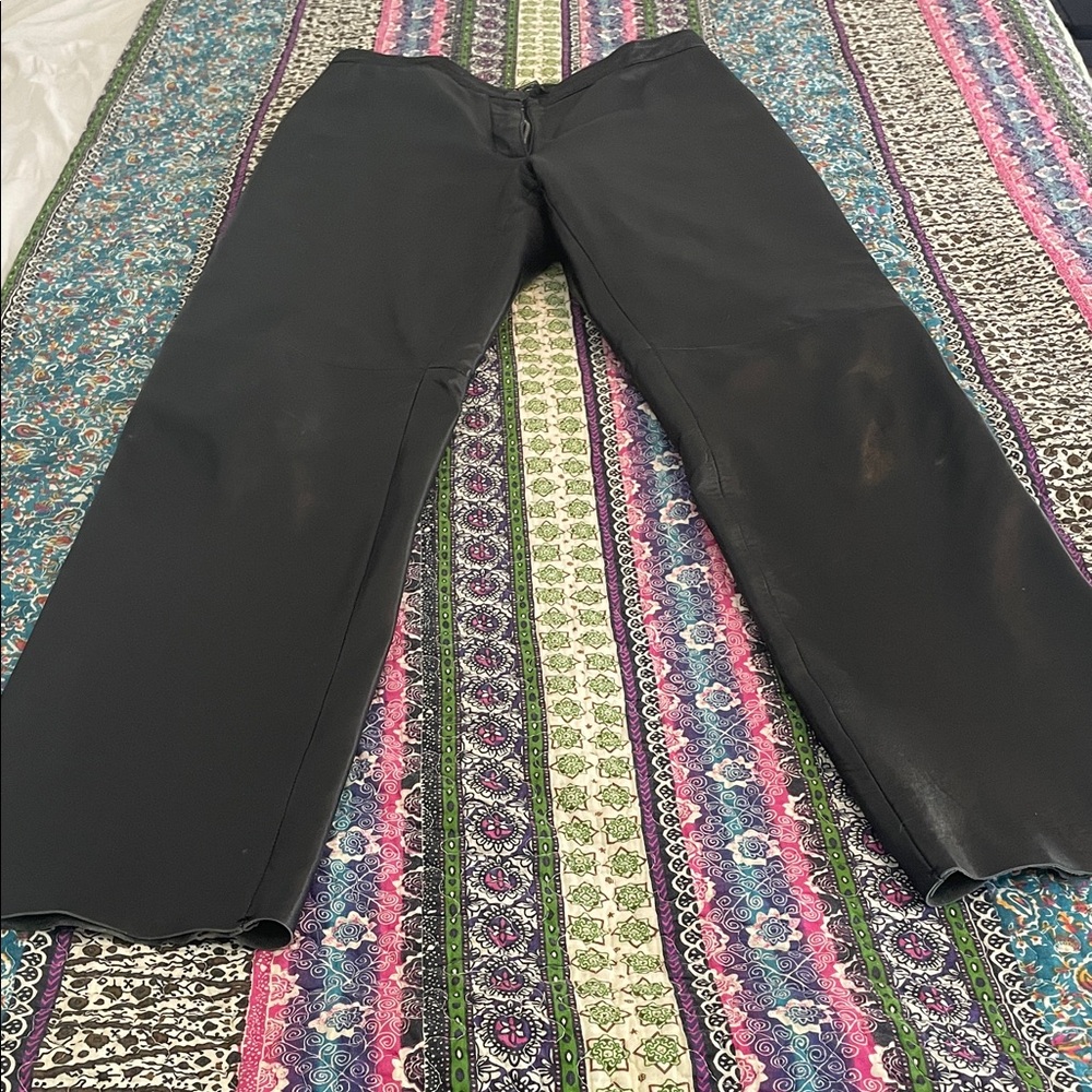 Classic Black Straight Leg Women's Pants